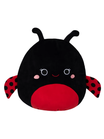 Squishmallows Trudy la Mariquita Negra, 35 cm
