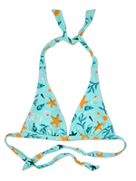Top triangular alegre de bikini Conchas marinas
