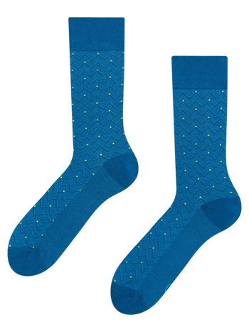 Calcetines estampados Azul y lima