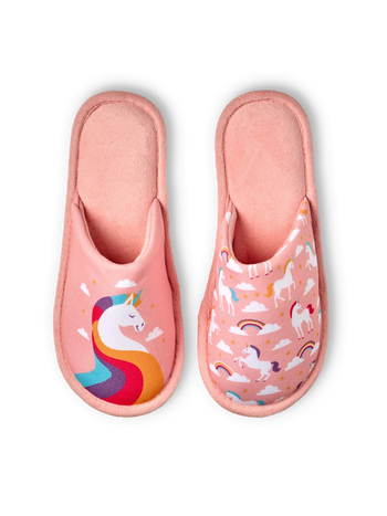 Pantuflas alegres Unicornio en las nubes