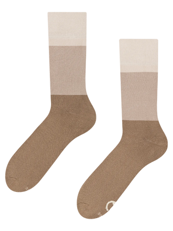 Calcetines de invierno Beige tricolor