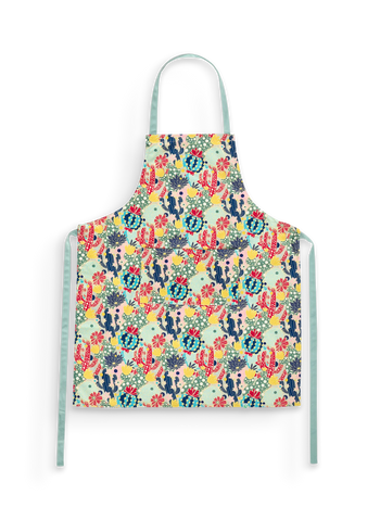 Delantal alegre de cocina Flores de cactus