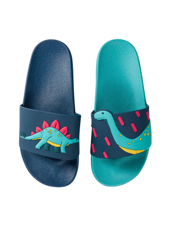 Chanclas infantiles alegres Era de los dinosaurios