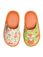 Pantuflas infantiles alegres Zorro y mariposas