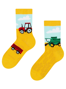 Calcetines infantiles alegres Tractor