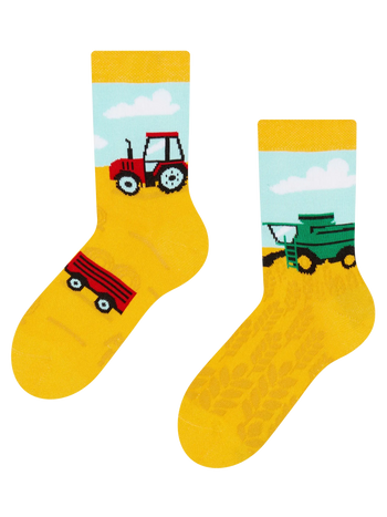 Calcetines infantiles alegres Tractor