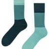Calcetines de invierno Azul océano tricolor