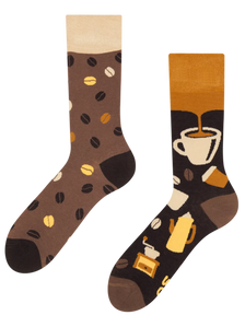 Calcetines alegres de bambú Granos de café