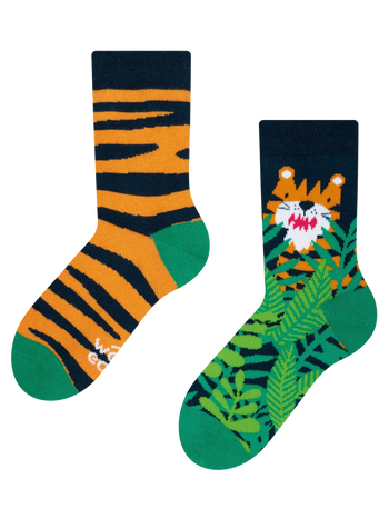 Calcetines infantiles alegres Tigre