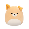 Squishmallows Cooper el Perro Beige con Barriga Blanca, 30 cm