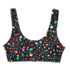 Top alegre de bikini deportivo Gotas de colores