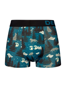 Bóxeres de pierna corta para hombre Lobo y luna