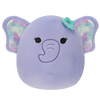 Squishmallows Anjali, el Elefante Morado con Alfiler de Flor, 20 cm