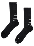 Calcetines de senderismo de media caña para hombre, negro