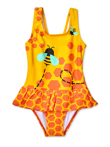 Bañador alegre de niña Abejitas