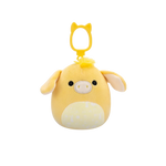 Squishmallows Clip-On Gavyn el Burro Amarillo, 9 cm