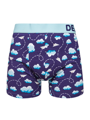 Bóxeres alegres para hombre Nubes y aviones de papel