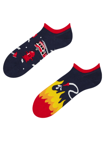 Calcetines sneakers alegres Bombero
