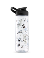 Botella de agua alegre Música de piano 700 ml