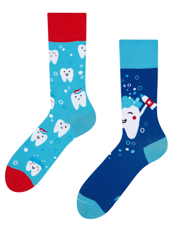 Calcetines alegres Dientes limpios