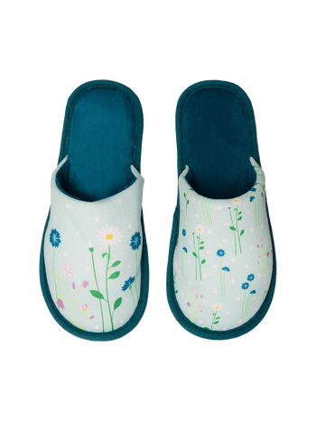 Pantuflas alegres Flores del prado