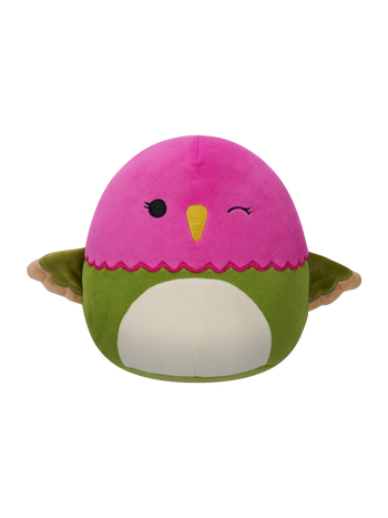 Squishmallows Na'Ima, el Colibrí Rosa y Verde, 20 cm
