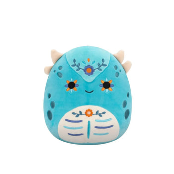 Squishmallows Janicza el Ankylosaurus Verde Azulado Day of the Dead, 20 cm
