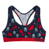 Bralette alegre para mujer Mariquitas y flores de amapola