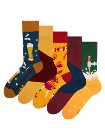 Calcetines alegres, paquete de 5 pares Hora de la cerveza