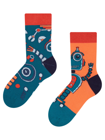 Calcetines infantiles alegres Robot
