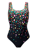 Bañador alegre de mujer Gotas de colores
