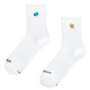Calcetines acanalados de media caña Love Served Warm