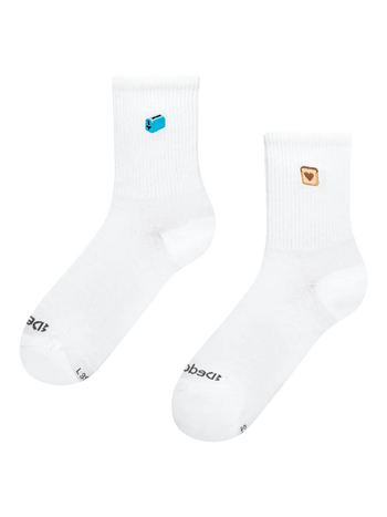 Calcetines acanalados de media caña Love Served Warm