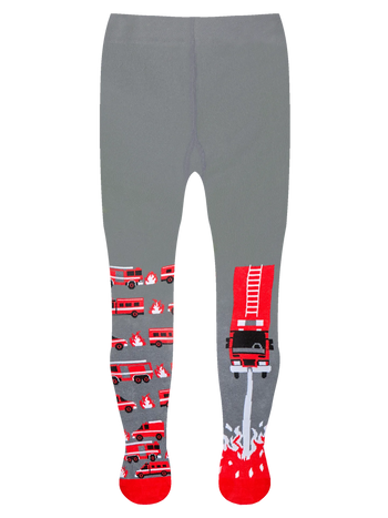 Leotardos infantiles antideslizantes Bomberos en acción