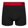 Bóxeres para hombre negro y rojo