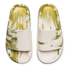 Chanclas con plataforma para mujer, verde marmolado