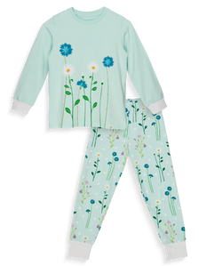 Pijama infantil alegre Flores en el prado