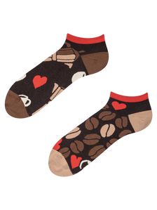 Calcetines tobilleros alegres Amor cafetero