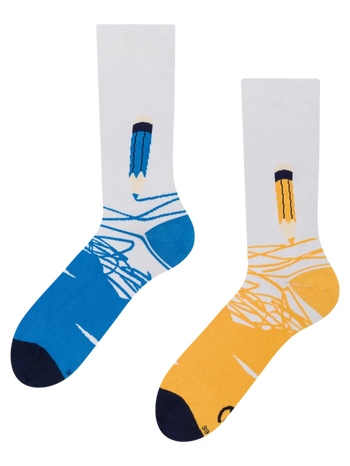 Calcetines alegres de bambú Lápices de colores
