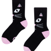 Calcetines infantiles alegres de inverno Mirada de gato