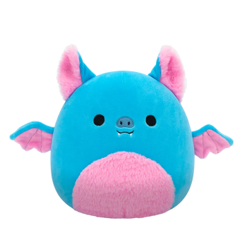 Squishmallows Boyle el Murciélago de la Fruta Azul con la Barriga Rosa, 20 cm