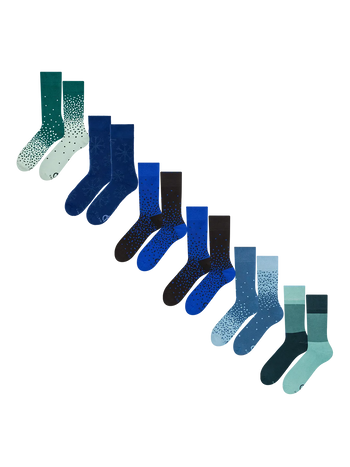 Calcetines de invierno, pack de 6 uds. – Tonos fríos