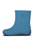 Botas de agua barefoot para niños Be Lenka Pudds - Azul agua