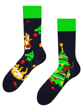 Calcetines alegres Fiesta de gatos