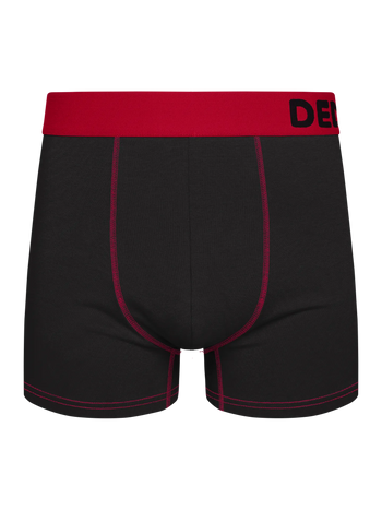 Bóxeres para hombre negro y rojo