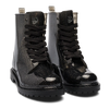 Botas de agua para mujer Negro purpurina