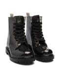 Botas de agua para mujer Negro purpurina