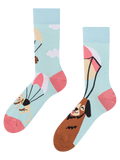 Calcetines alegres Perros y gatos voladores