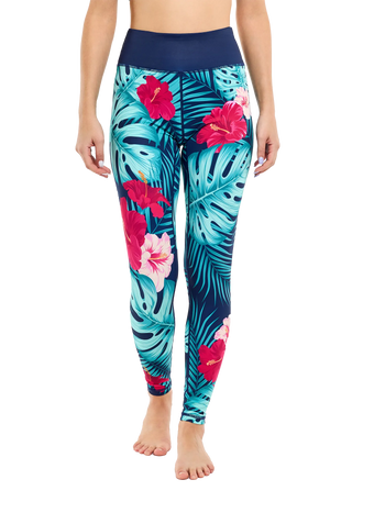 Mallas de gimnasio alegres Paraíso Tropical