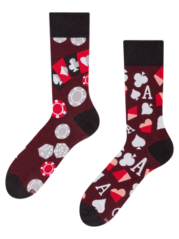 Calcetines alegres Juego del póker